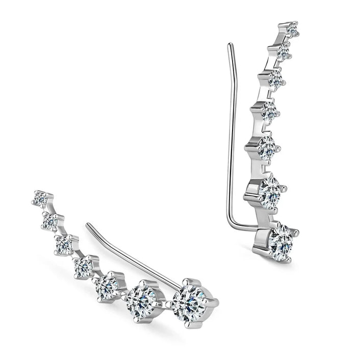 Lumière Geometric Moissanite Studs