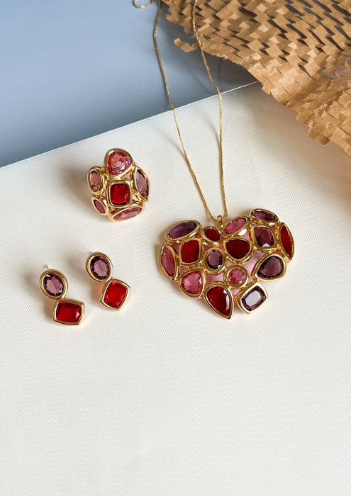 Crimson Mosaic Necklace (Coming Soon...)