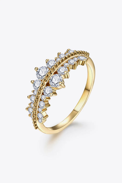 Aurora Crown – Moissanite & Sterling Silver Ring