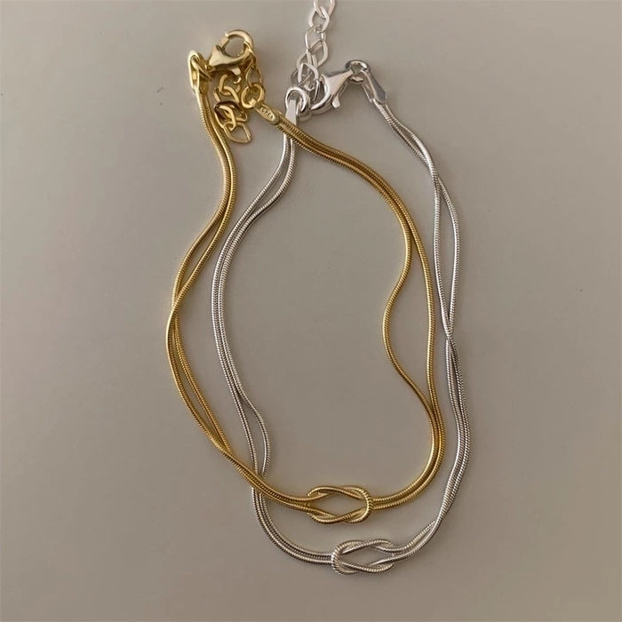Effortless Chic: Knotted Gold Choker