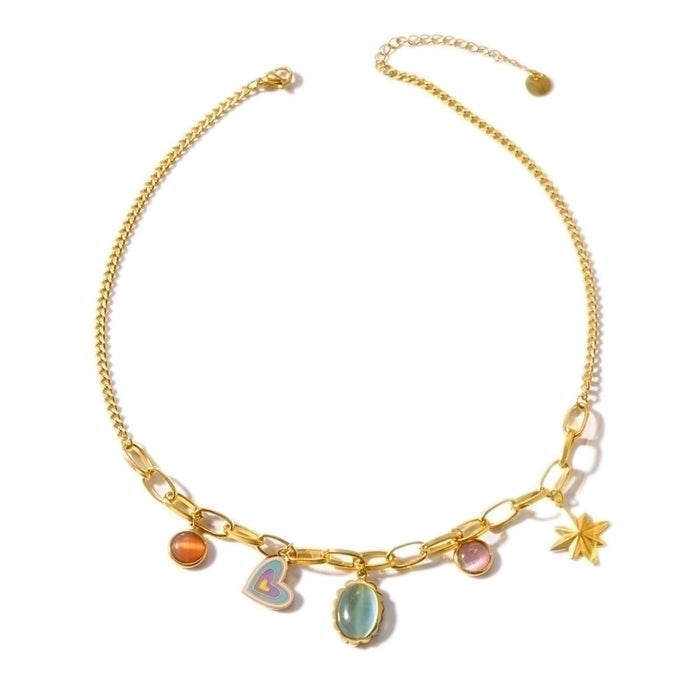 Y2K Sweetheart Charm Necklace