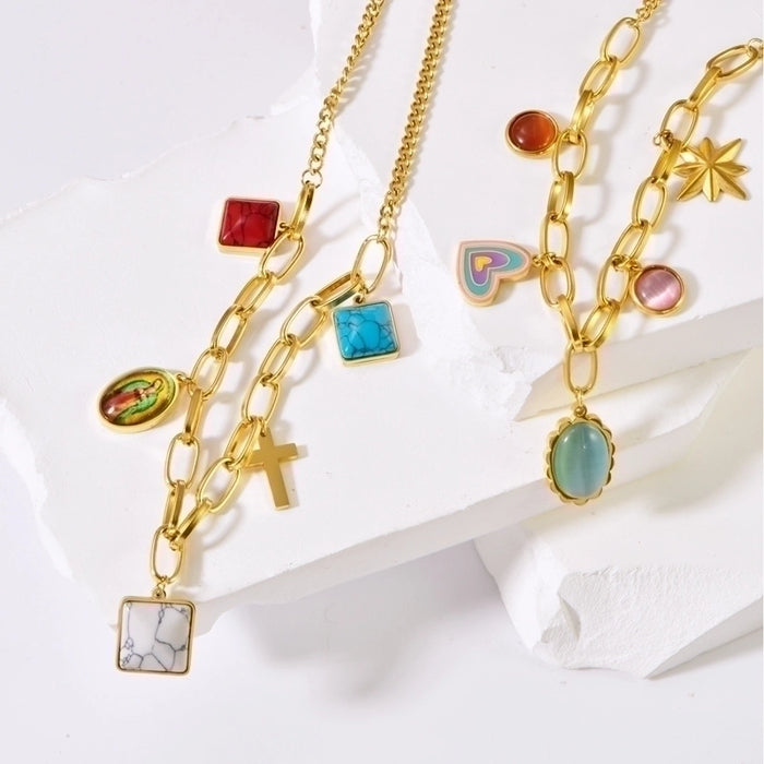 Y2K Sweetheart Charm Necklace