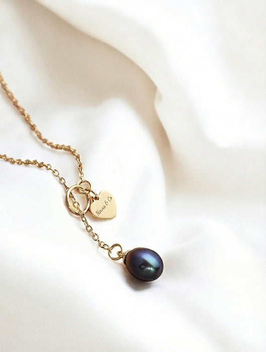 Midnight Pearl Necklace