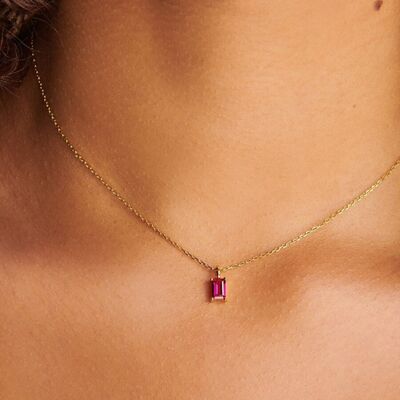Ruby Flame Necklace