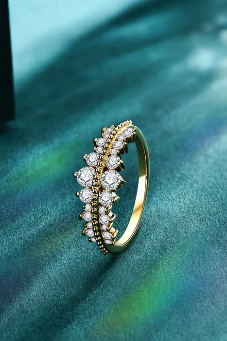 Aurora Crown – Moissanite & Sterling Silver Ring