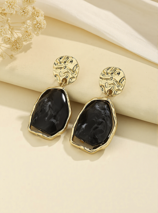 Obsidienne Noire Earrings