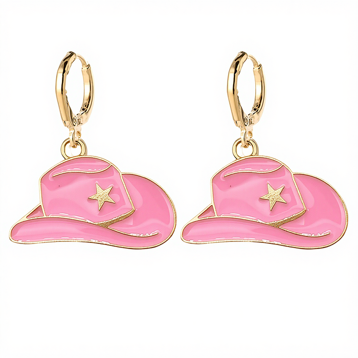 Pink Rodeo Star Earrings