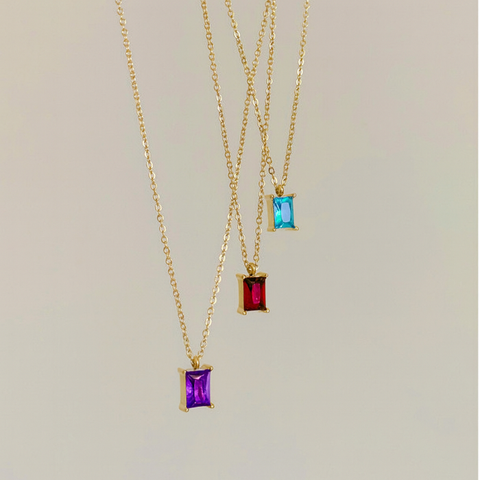 Blue Topaz Light Necklace