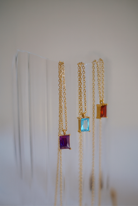 Blue Topaz Light Necklace