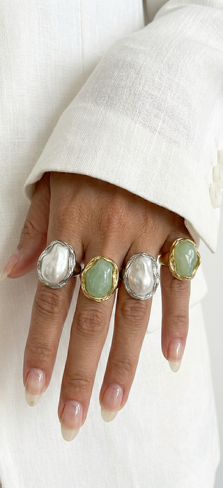 Moonstone Aura Ring