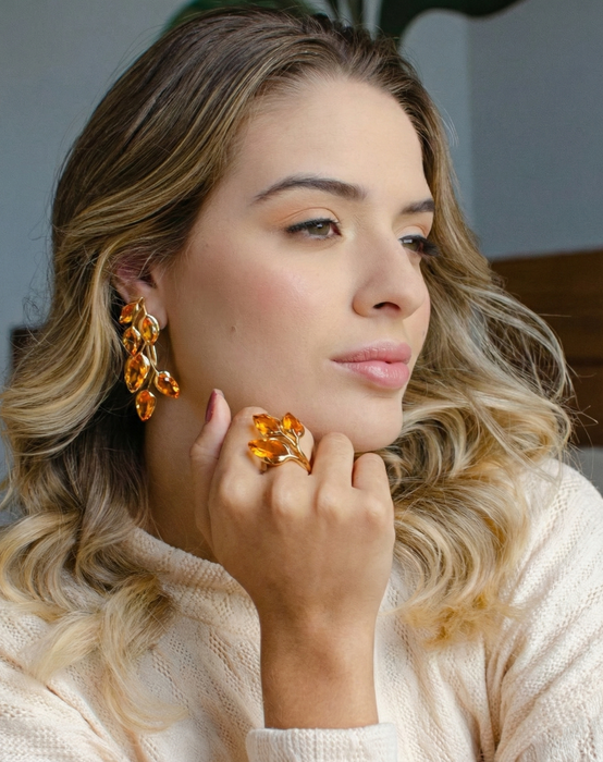 Aurora Leaves Earrings