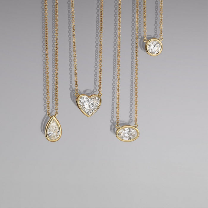 Luminous Elegance Heart Necklace