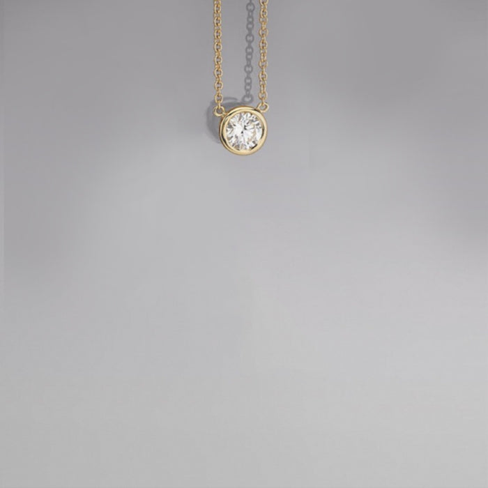 Luminous Elegance round Stone Necklace