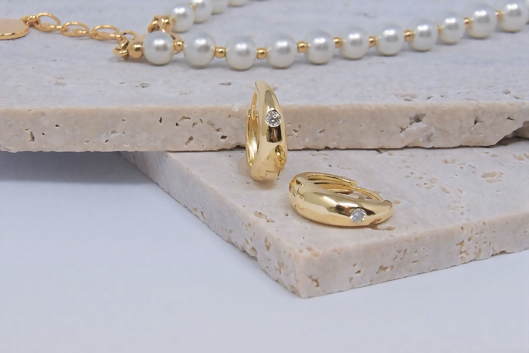 Eternal Glow – Moissanite & Sterling Silver Hoop Earrings