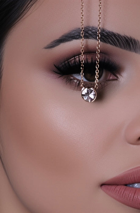 Luminous Elegance round Stone Necklace