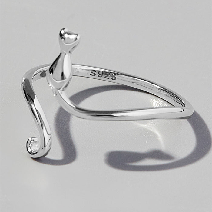 Cat-C 925 Sterling Silver Ring