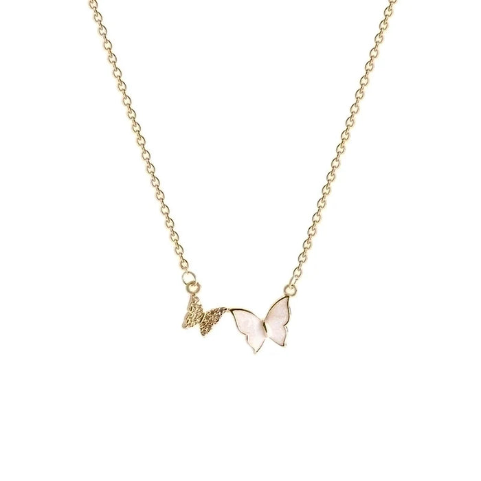 Whimsical Flight: Delicate Butterfly Necklace