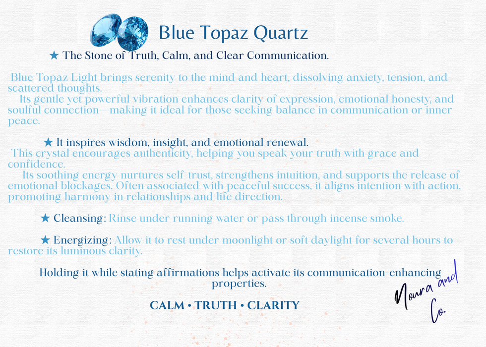 Blue Topaz Light Necklace