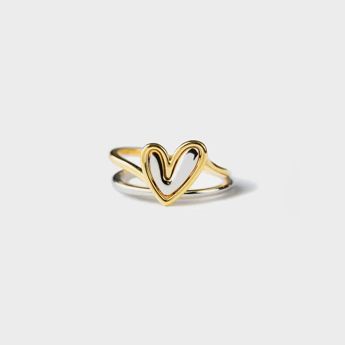 Heart Lines Ring