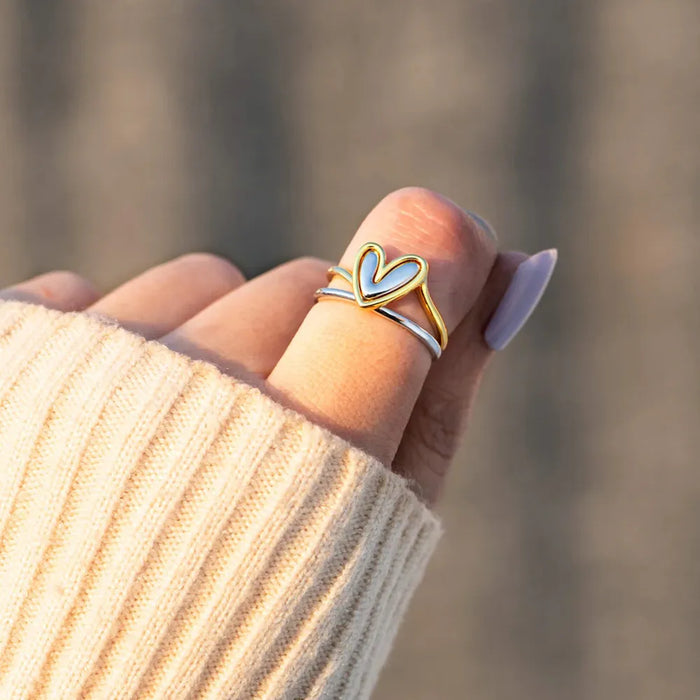 Heart Lines Ring