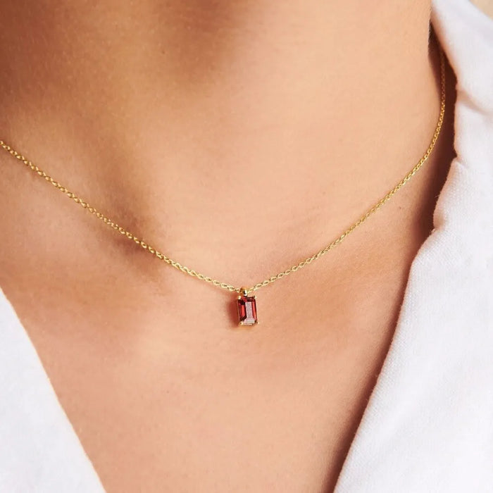 Radiant Garnet Necklace
